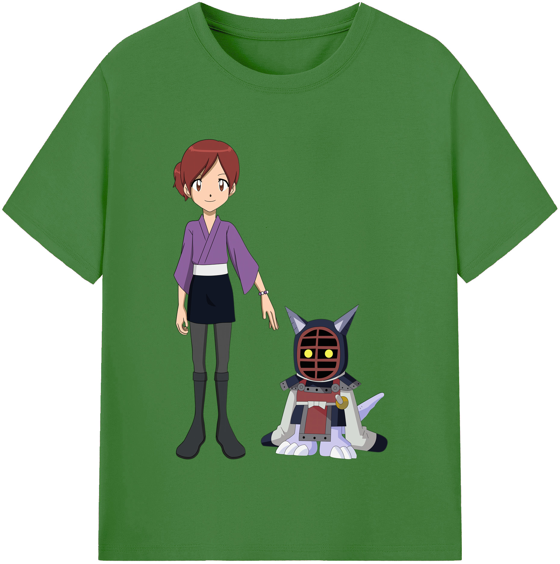 （画像用） Digimon デジタルモンスター/デジモン レディースカジュアルプリントTシャツ（綿100％）